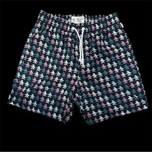 PENGUIN DIGITAL PETE VOLLEY SWIM TRUNKS SIZE SMALL